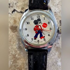 RARE 1970s Mickey Mechanical “Love” Watch in Great Condition